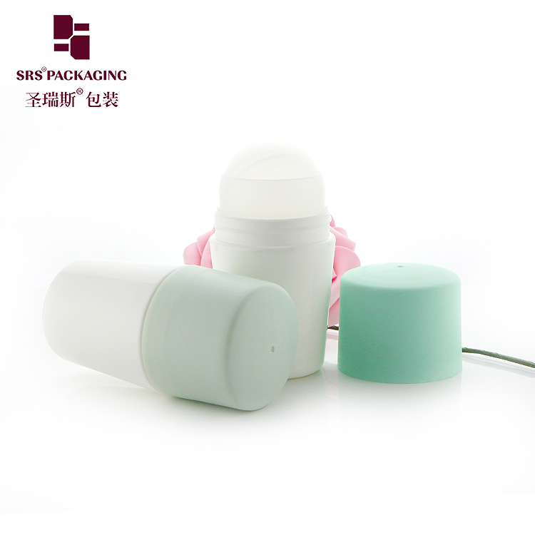 50ml body massage oil skin care unique design plastic roll on deodorant empty bottle