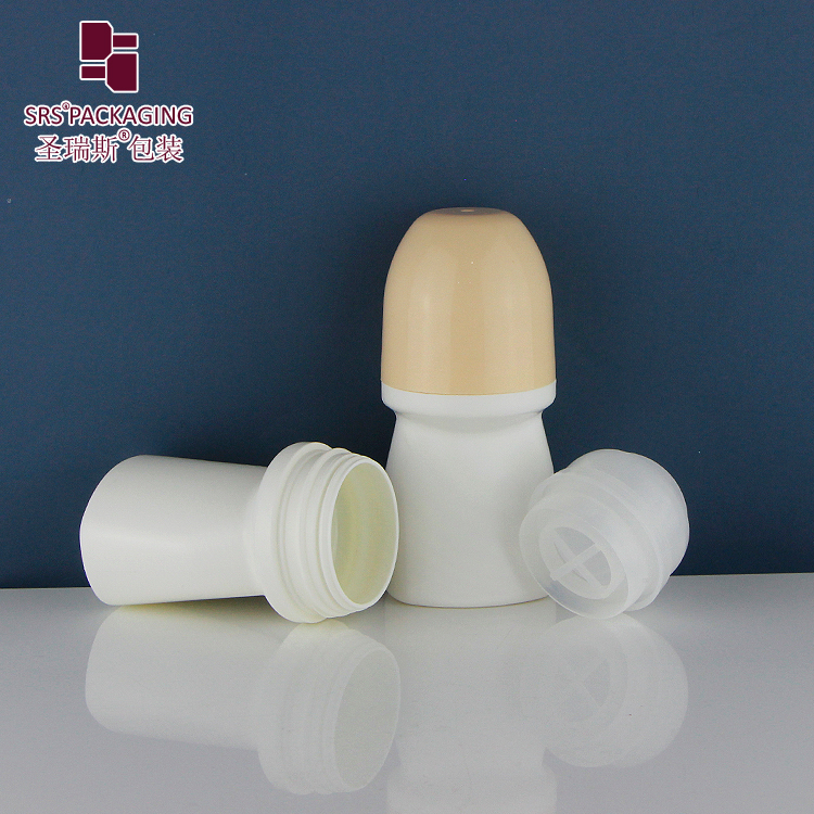 Deodorant roller container custom  with personal care plastic roll on bottle 50ml