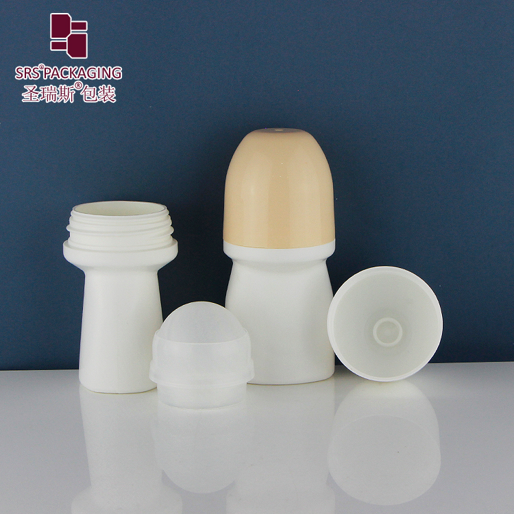 Deodorant roller container custom  with personal care plastic roll on bottle 50ml