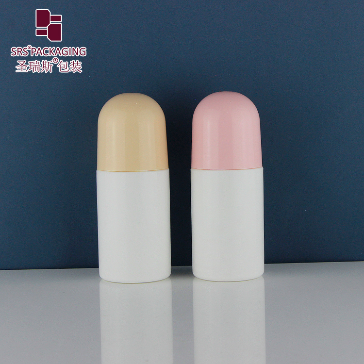 2021 hot sale empty PP plastic eco friendly roller ball plastic deodorant roll on bottle 60ml