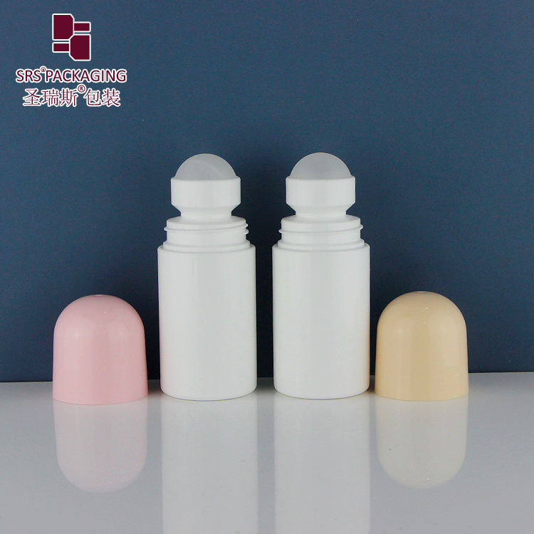 2021 hot sale empty PP plastic eco friendly roller ball plastic deodorant roll on bottle 60ml