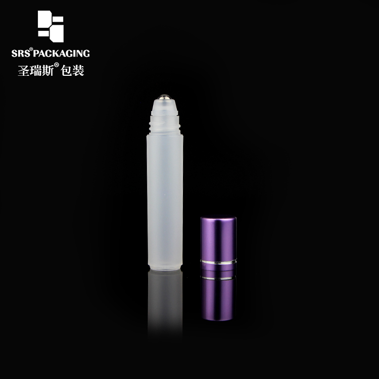 empty 3ML pocket sample roller PP bottle with aluminum lid