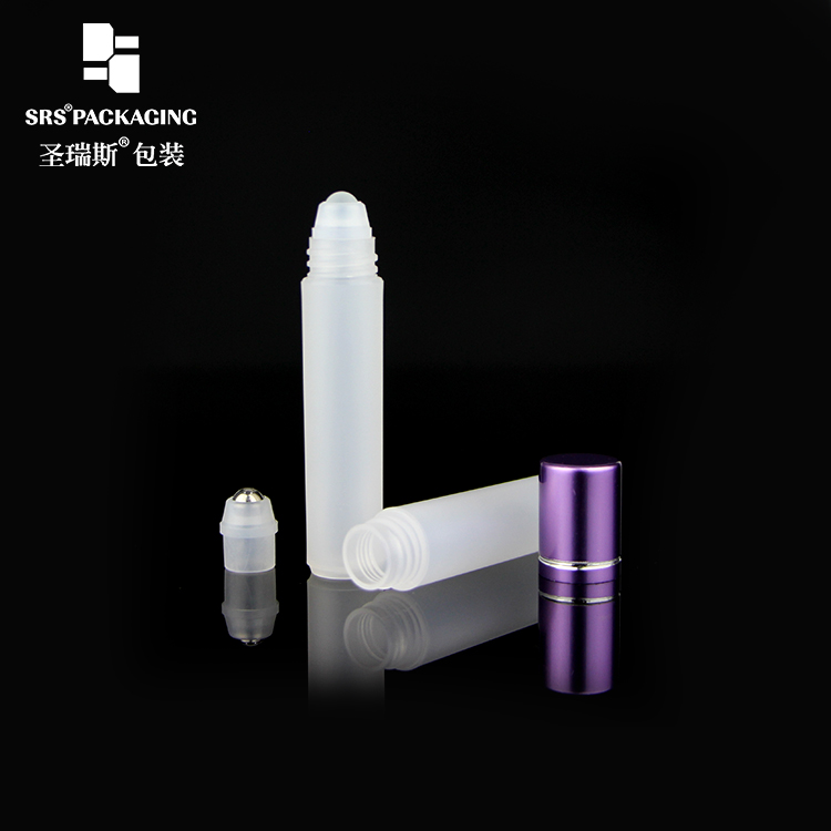 empty 3ML pocket sample roller PP bottle with aluminum lid