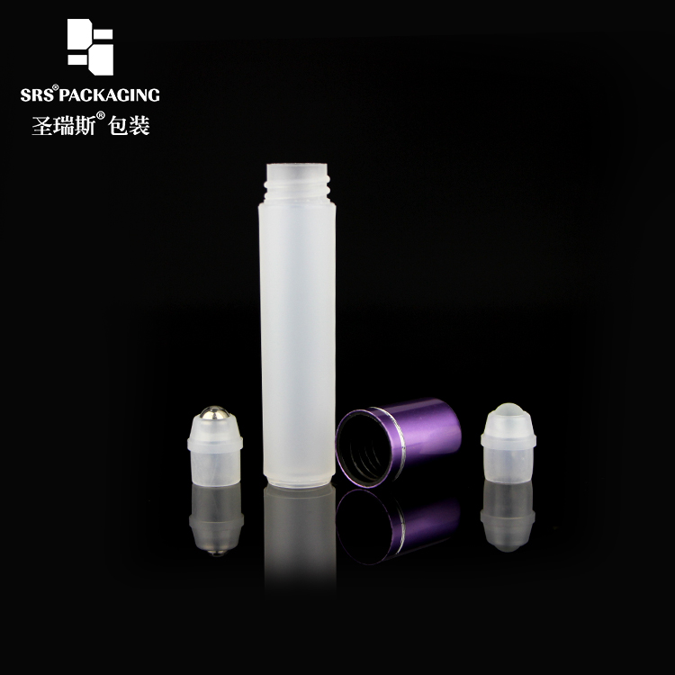 empty 3ML pocket sample roller PP bottle with aluminum lid