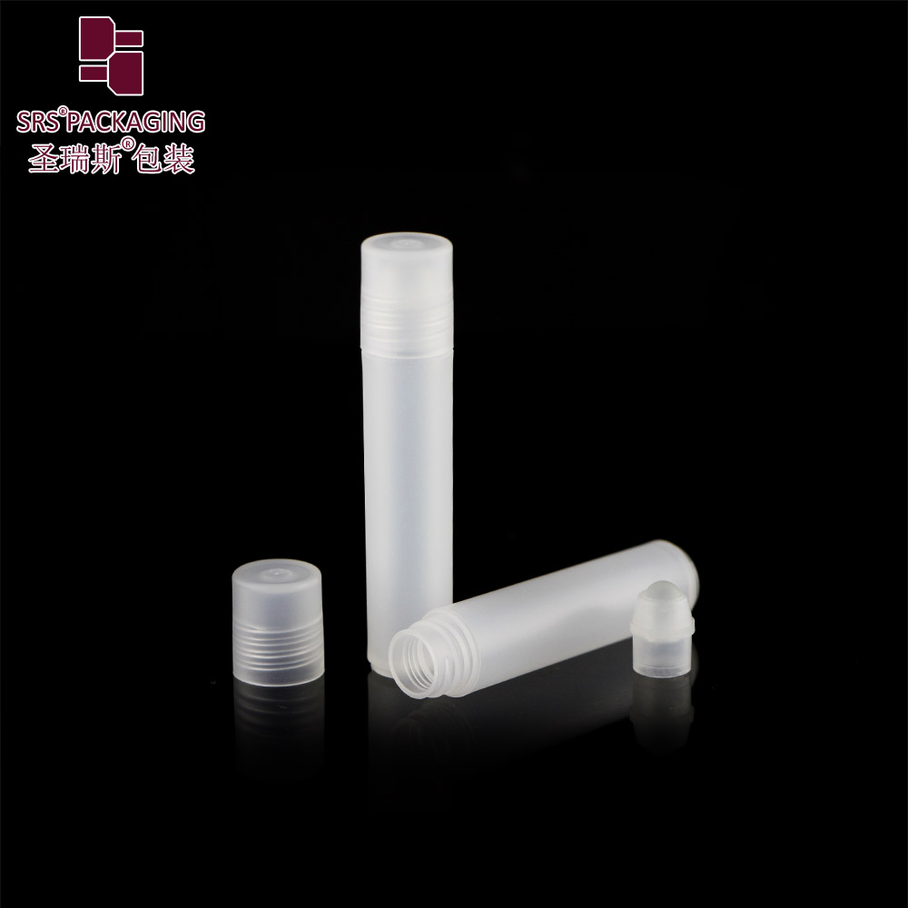 SRS Empty Mini Plastic Perfume 3ml Sample Roller Bottle