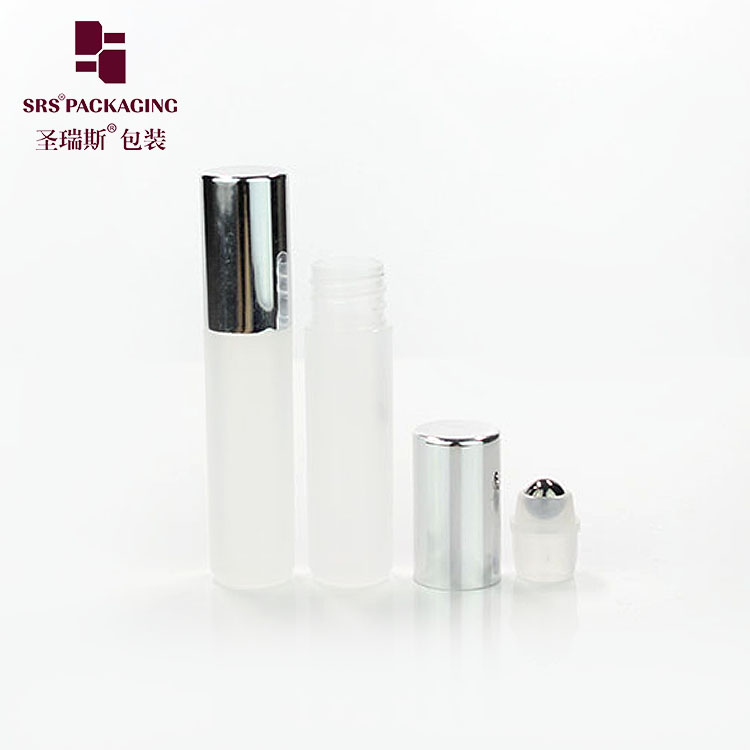 5ml customized color plastic recycle PP roller perfume bottle with aluminum cap