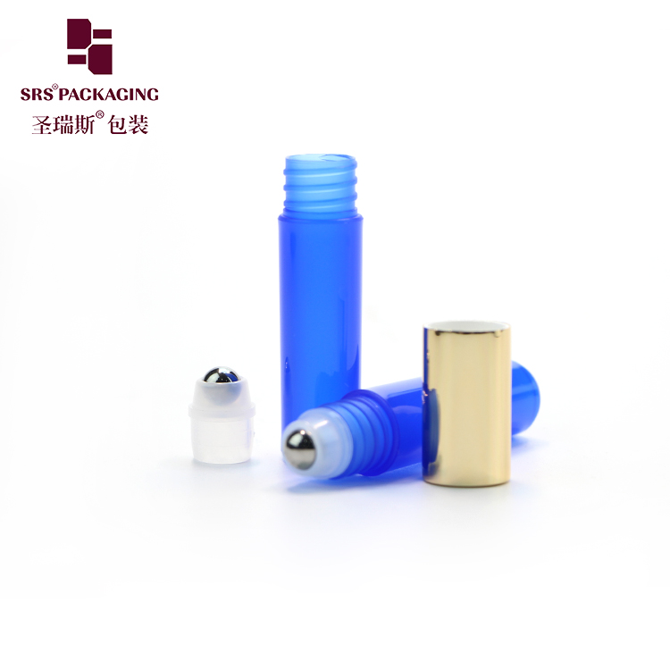 5ml plastic empty no leakage lip gloss colorful bottle Roller Ball Container