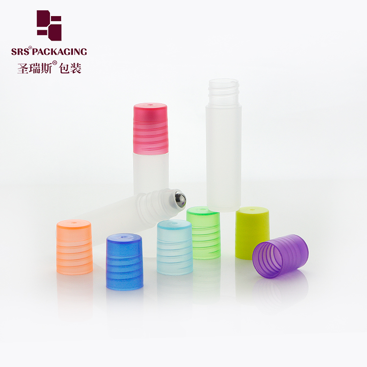 5ml customized color plastic recycle PP roller perfume bottle in stock