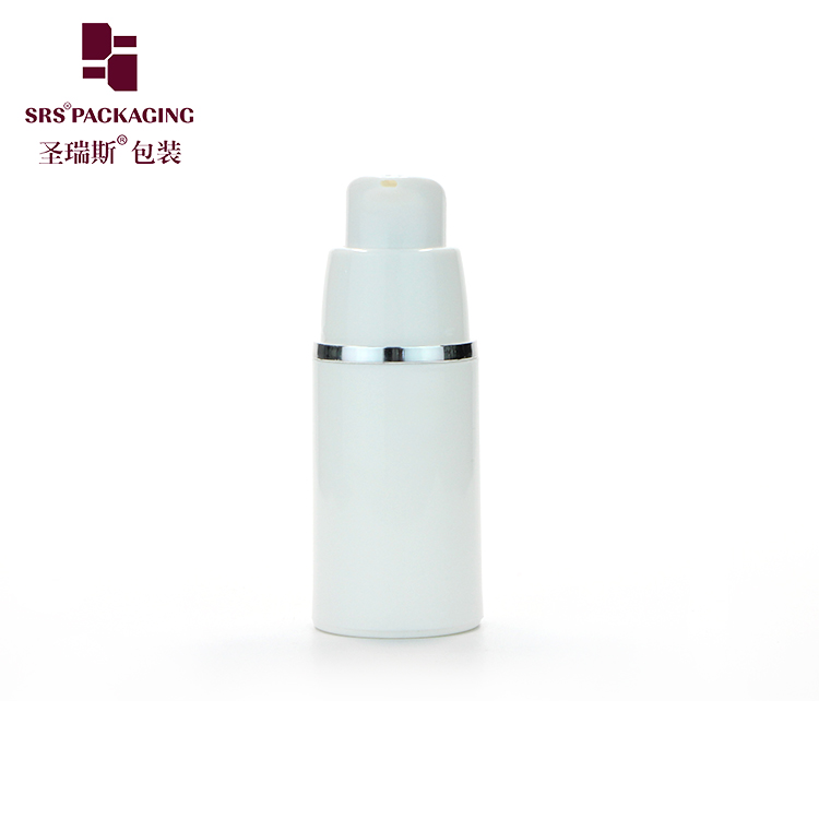 1oz 30 ml White PP Plastic Airless Pump bottle Cream Cosmetic Bottle 50ml