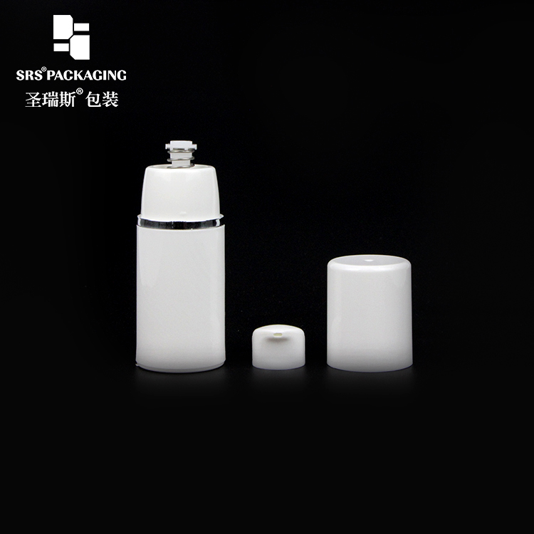 1oz 30 ml White PP Plastic Airless Pump bottle Cream Cosmetic Bottle 50ml