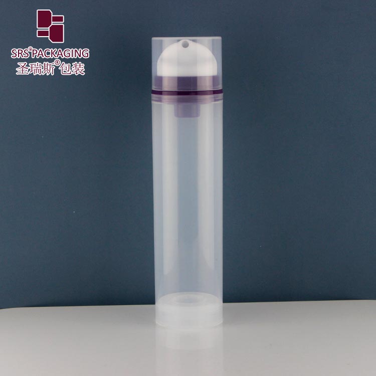 Empty Round PP PCR Eco Friendly Recyclable Material Lotion Bottle 30ml airless pump