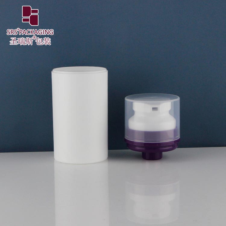 Round Shape PP PCR Custom Color Empty Lotion 150 ml Airless Pump Bottle