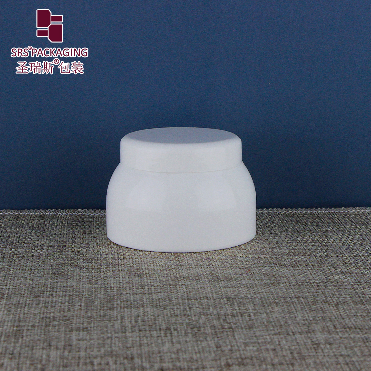 hot sale empty cosmetic cream hair / gel / bath salt container 50ml 100ml cone shape PP plastic jar 