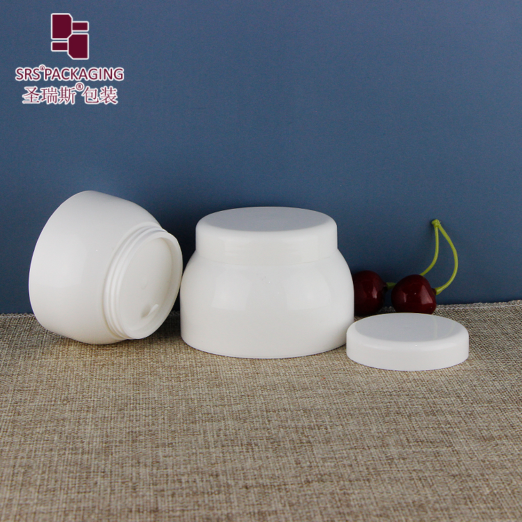 hot sale empty cosmetic cream hair / gel / bath salt container 50ml 100ml cone shape PP plastic jar 