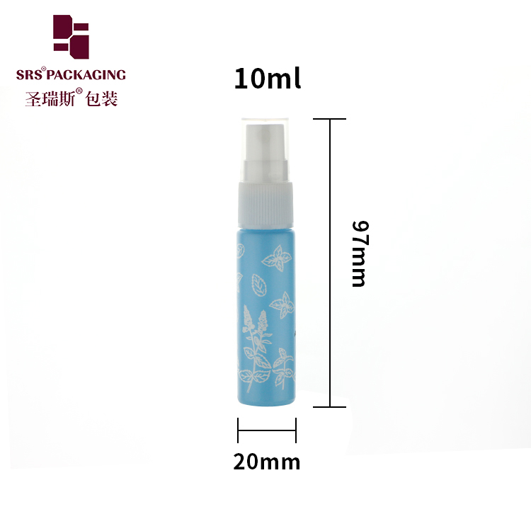 1/3 oz Cute Colorful Glass Atomizer With Pattern Small Mist Spray Bottle