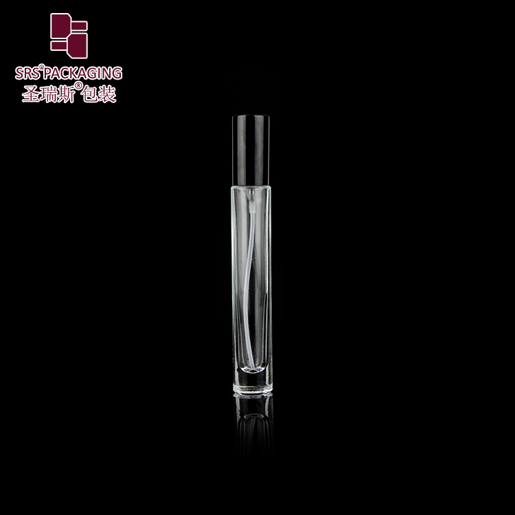 Thick wall glass pump packaging 10ml spray bottle mini perfume square shape vial