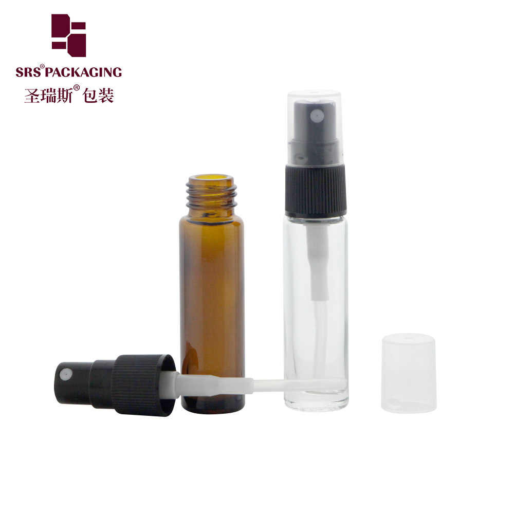 10ML Glass Spray Bottle Perfume Dispensing Bottle For Lotion Toner With Plastic Mist Sprayer