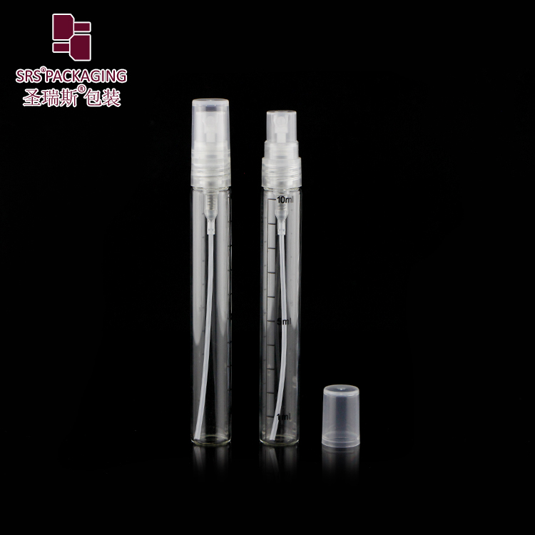 Portable 3ml 5ml 10ml Perfume Atomizer Glass Perfume Spray Bottle With Aluminum Pump Cap