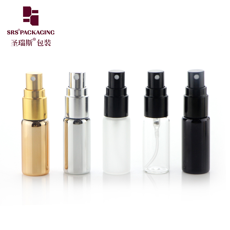 Empty Travel Bottle Portable Glass Perfume Dispensing Tubular Bottle 5ml Multiple Colors For Sale