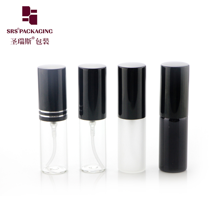 Empty Travel Bottle Portable Glass Perfume Dispensing Tubular Bottle 5ml Multiple Colors For Sale