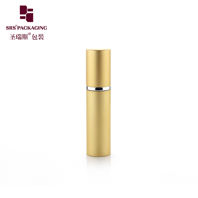 Mini Size Cosmetic Empty Gold Silver Fragrance Perfume Spray Bottle 5ml