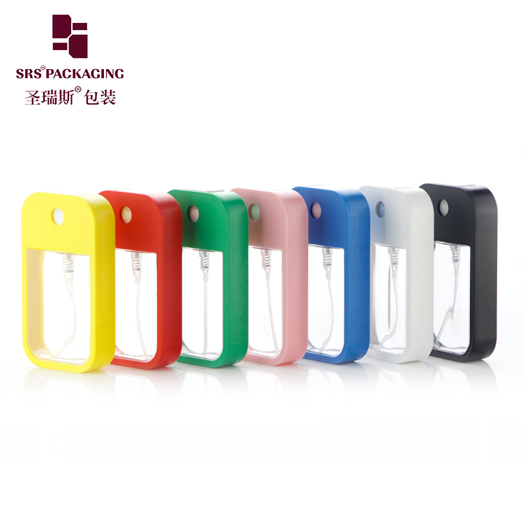 Hot selling 45ml empty plastic hand sanitizer credit card type refillable perfume