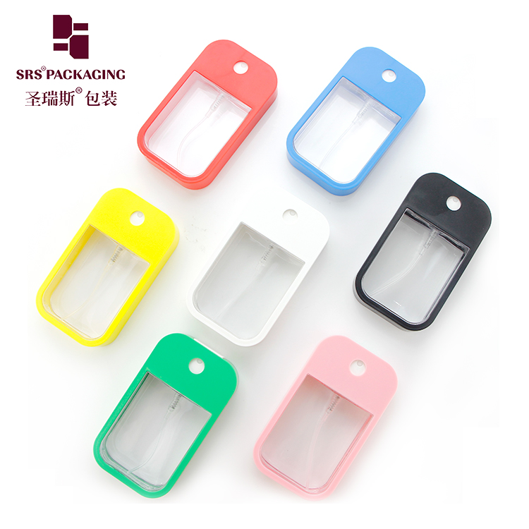 Hot selling 45ml empty plastic hand sanitizer credit card type refillable perfume