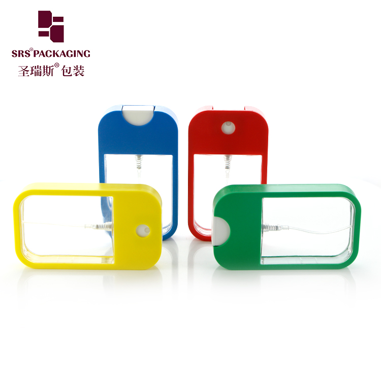 Hot selling 45ml empty plastic hand sanitizer credit card type refillable perfume