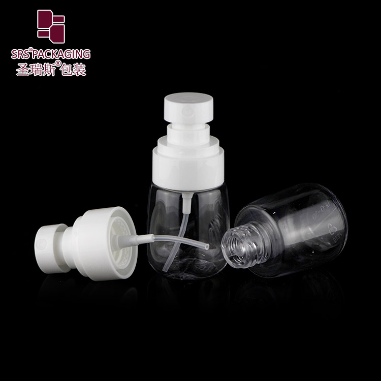 wholesale custom portable PETG clear colorful refillable plastic fine spray bottle