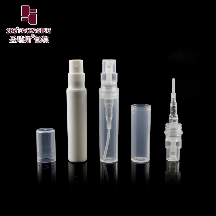 Hot Sale Fast delivery travel sample packaging mini capacity 2ml 3ml 4ml 5ml PP 2ml spray bottle with fine mist