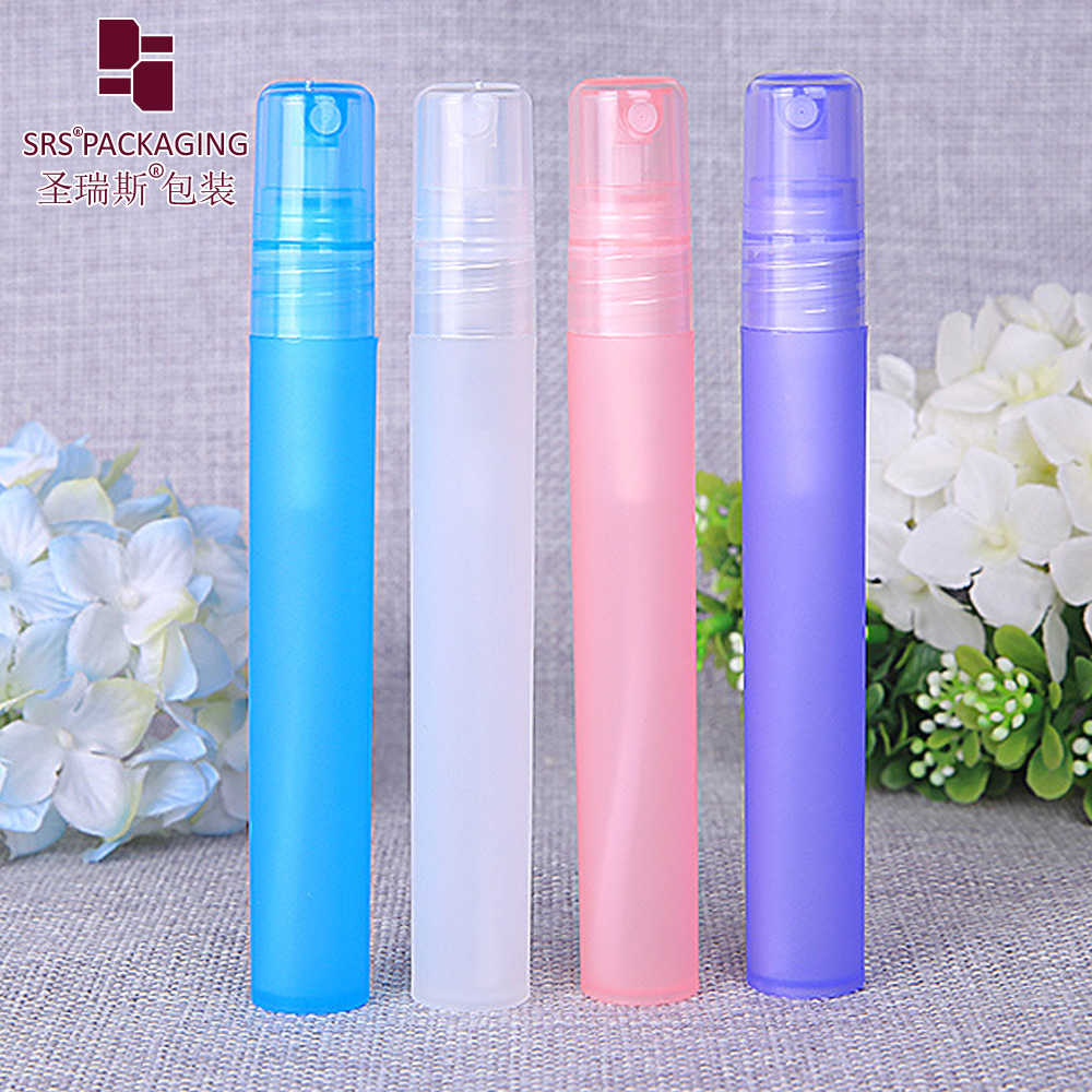 Eco-friendly 5ml 10ml PP liquids spray bottle plastic material perfume empty container