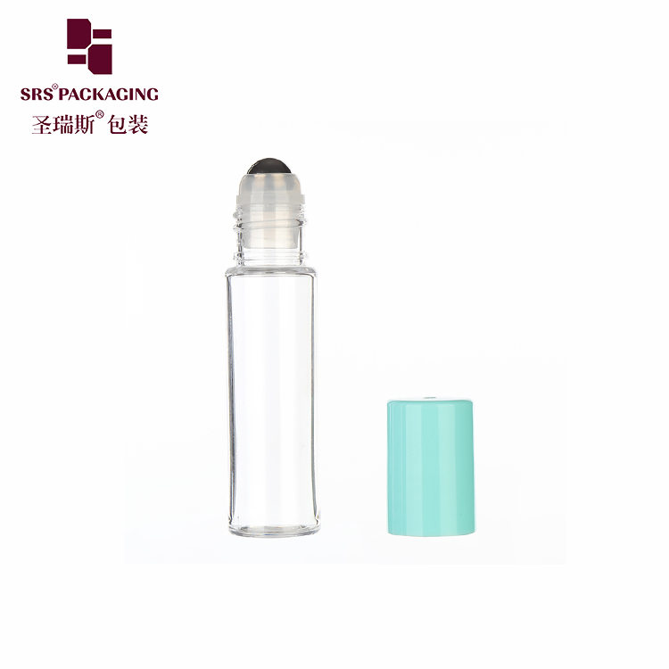 Wholesale Glass Ball 10ml Roll on PET eco friendly Bottle Roller Bottle Container for Lip Oil Hair Toxic Pack 100% NO Leakage