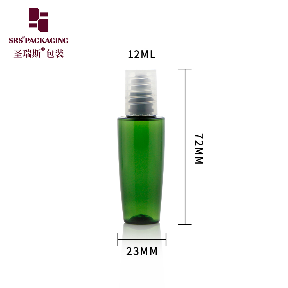 In Stock Empty 12ml PET Eco-friendly Plastic With Steel Ball  Roll On Bottle