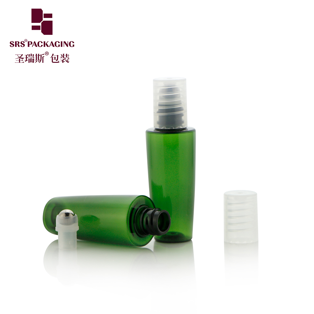 In Stock Empty 12ml PET Eco-friendly Plastic With Steel Ball  Roll On Bottle