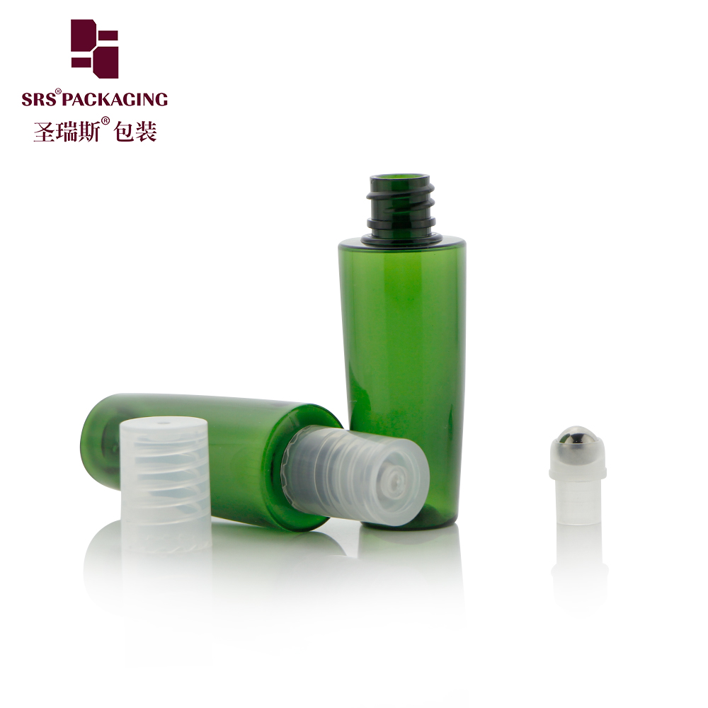 In Stock Empty 12ml PET Eco-friendly Plastic With Steel Ball  Roll On Bottle