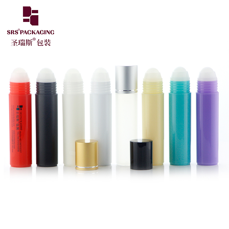 Empty PCR recycled material cosmetic packaging 30ml 1oz roll on bottles with metal ball