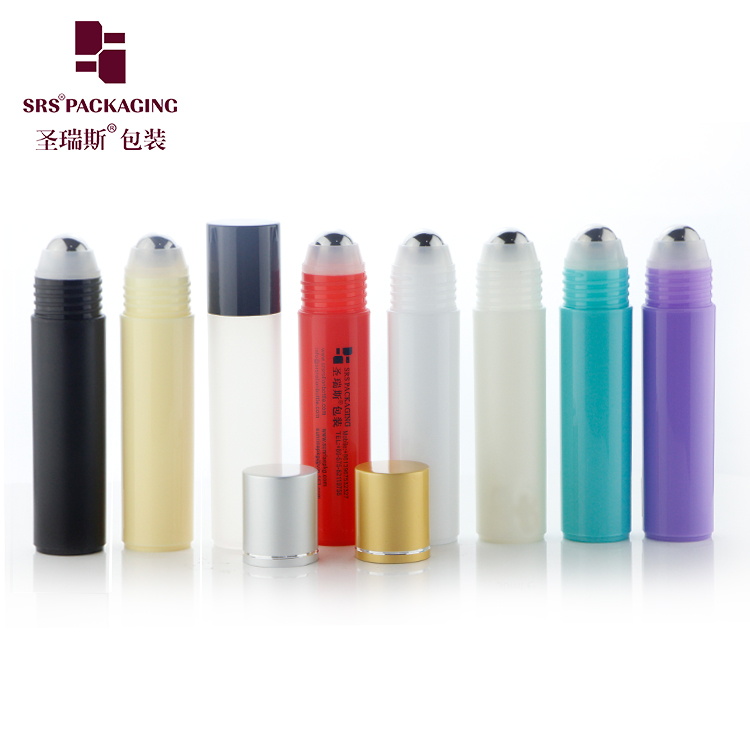 Empty PCR recycled material cosmetic packaging 30ml 1oz roll on bottles with metal ball