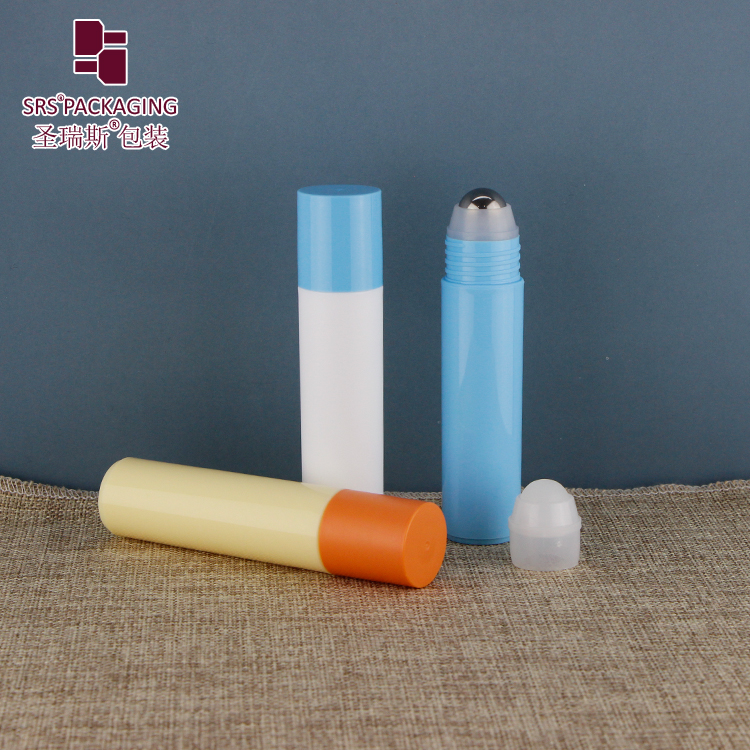 Empty PCR recycled material cosmetic packaging 30ml 1oz roll on bottles with metal ball