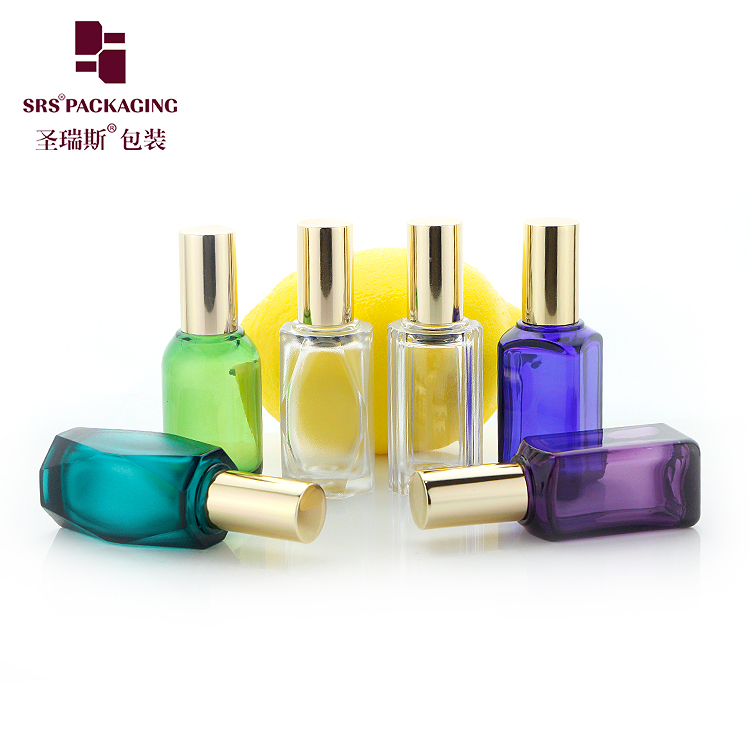 Luxury Unique Shape 12ml 15ml 16ml 18ml 20ml Custom Plastic Roll On Perfume Pocket Bottle