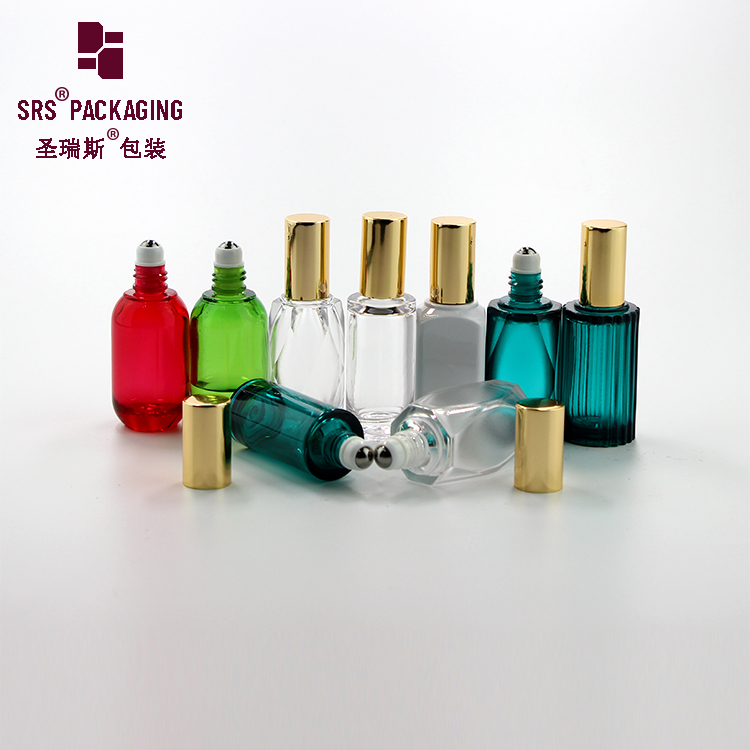 Luxury Unique Shape 12ml 15ml 16ml 18ml 20ml Custom Plastic Roll On Perfume Pocket Bottle