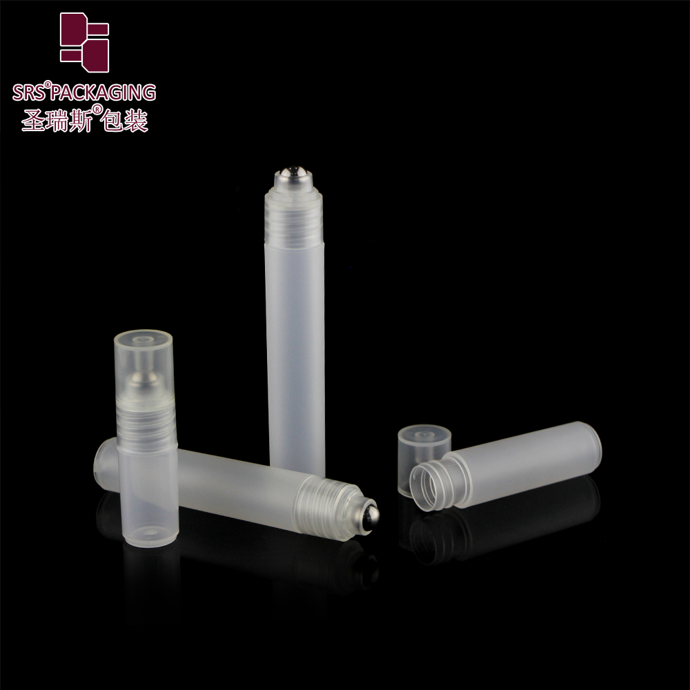 Eco-friendly pp plastic clear 3ml 5ml 7ml 8ml refillable perfume roll on bottles