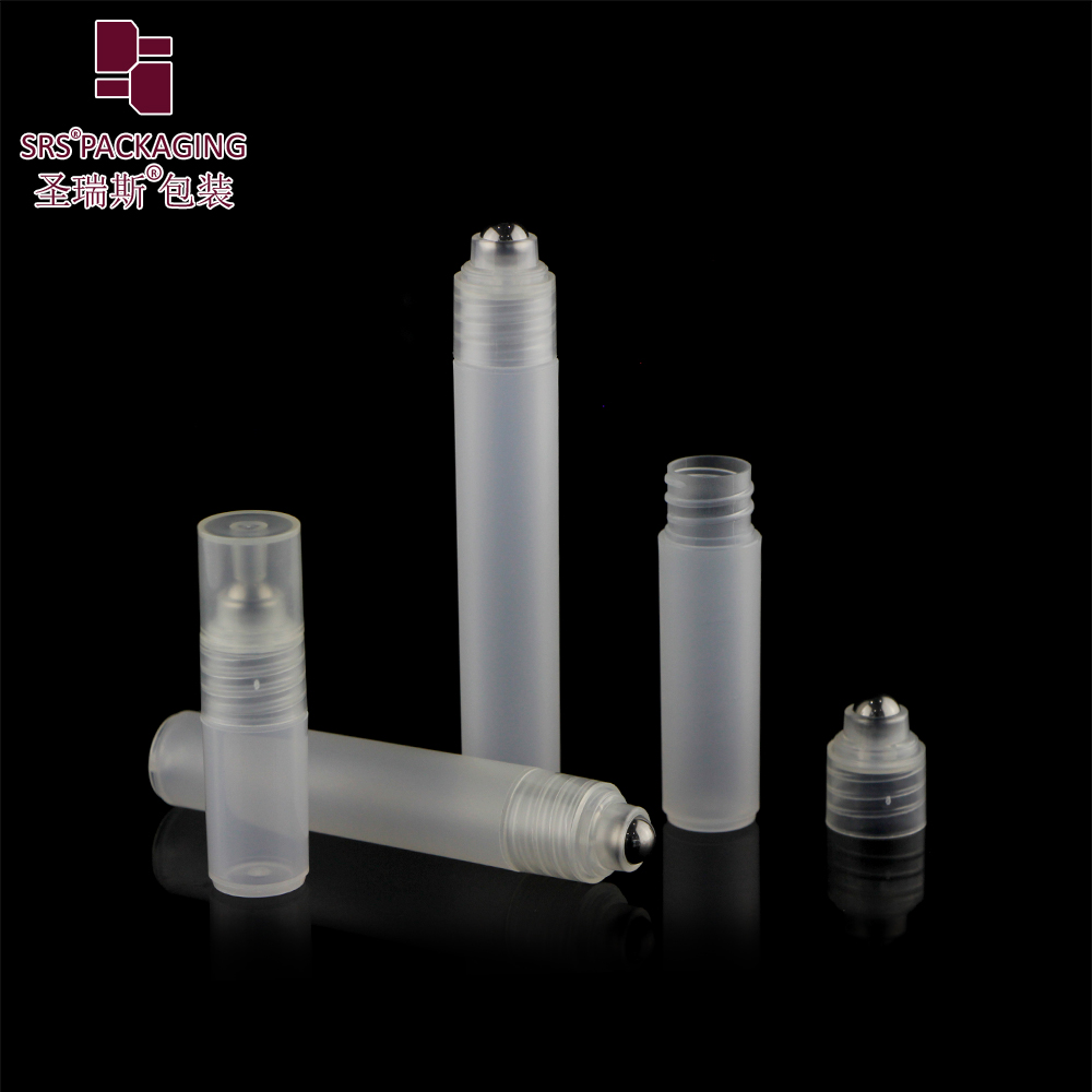 Eco-friendly pp plastic clear 3ml 5ml 7ml 8ml refillable perfume roll on bottles