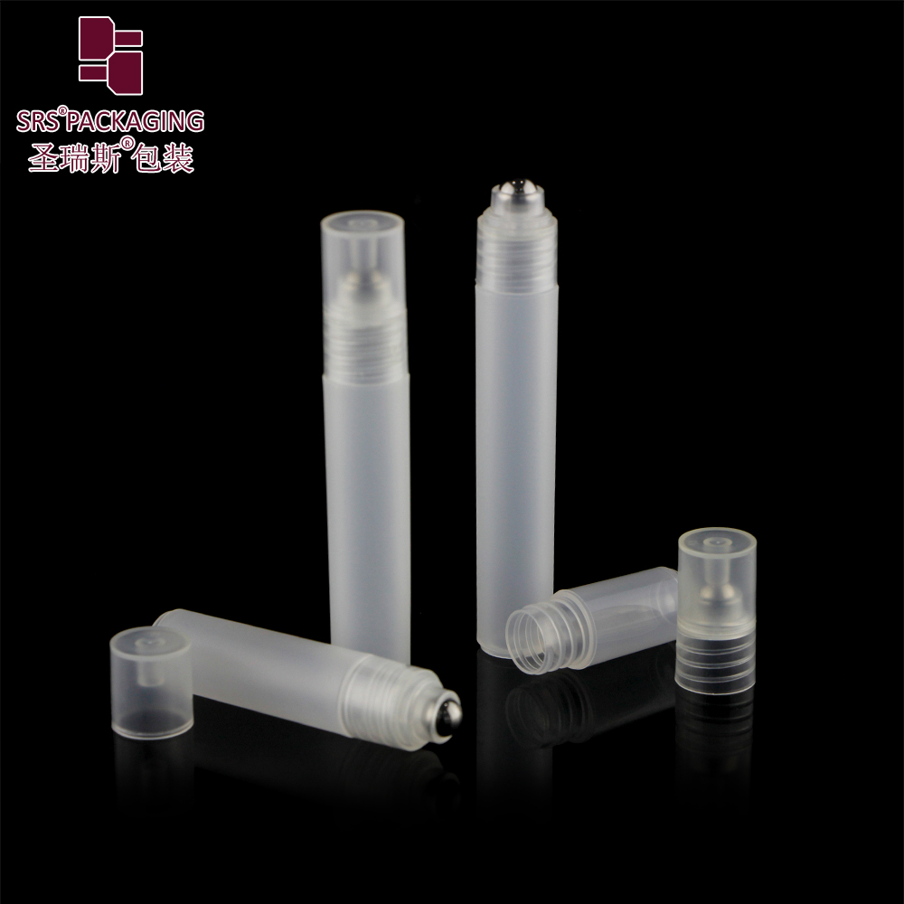 Eco-friendly pp plastic clear 3ml 5ml 7ml 8ml refillable perfume roll on bottles