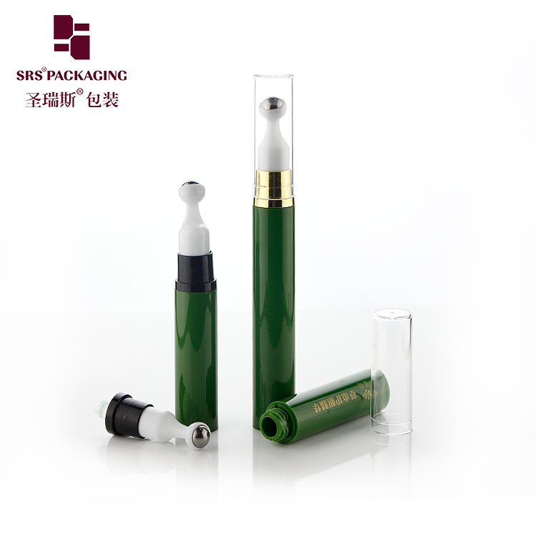 Airless Colored Roll on Bottles For Eye Depuff Cream Airless Pump Bottle For Eye Serum Refillable