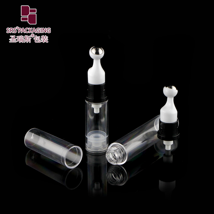 Airless Colored Roll on Bottles For Eye Depuff Cream Airless Pump Bottle For Eye Serum Refillable