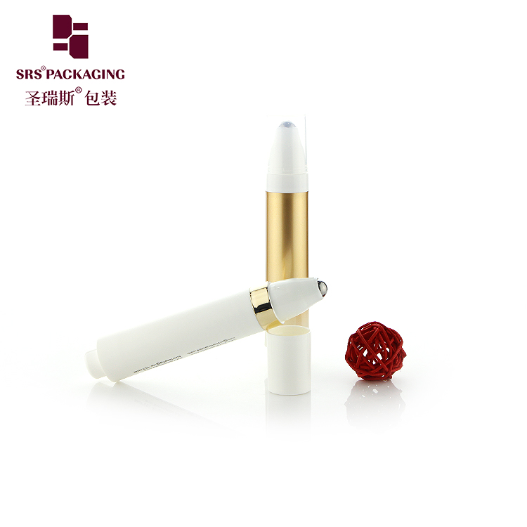 10ml High quality metal roller airless PP plastic roll on for eye cream serum essence emulsion syringe bottle