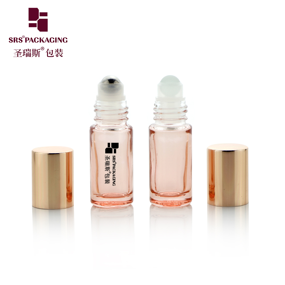 4ml Empty Roller Bottle Rose Gold With Metal Roller Ball For Essential Oil Applicator Cute Custom Roll On