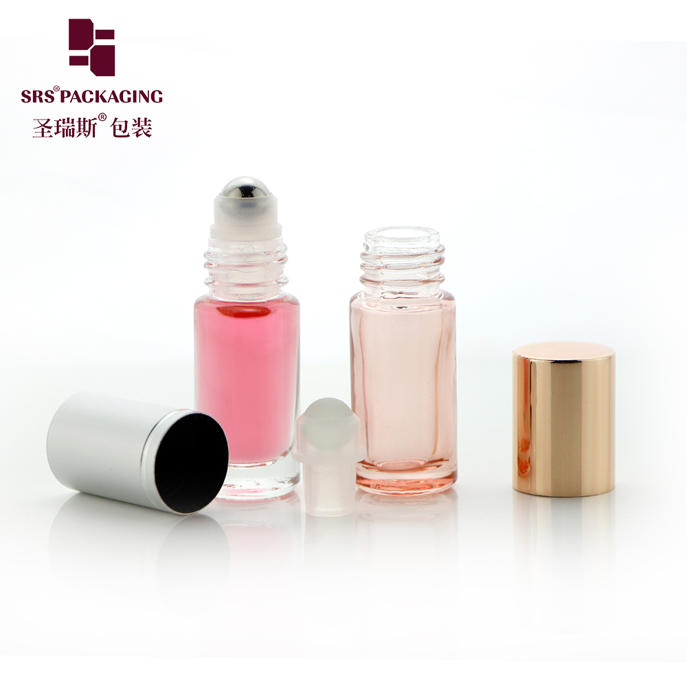 4ml Empty Roller Bottle Rose Gold With Metal Roller Ball For Essential Oil Applicator Cute Custom Roll On