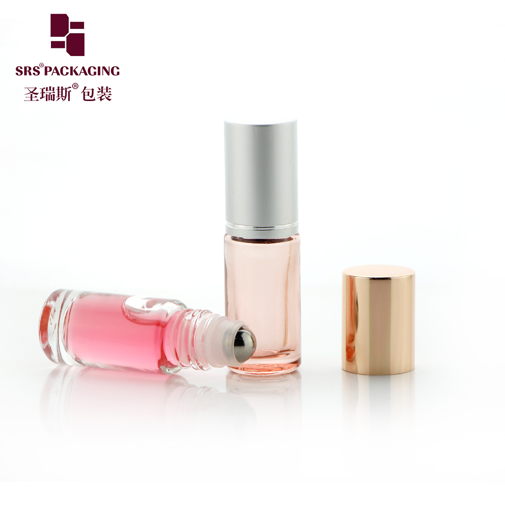 4ml Empty Roller Bottle Rose Gold With Metal Roller Ball For Essential Oil Applicator Cute Custom Roll On