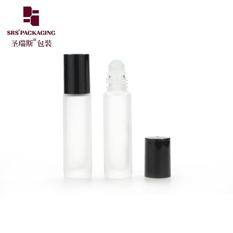 10ml Amber Mold Glass Roll On Bottles Essential Oil Serum gemstone roller ball bottle